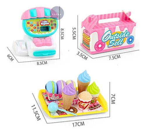 Imagem de Kit Brinquedo Comidinha Infantil Menina Hora Do Lanche Mini Cozinha