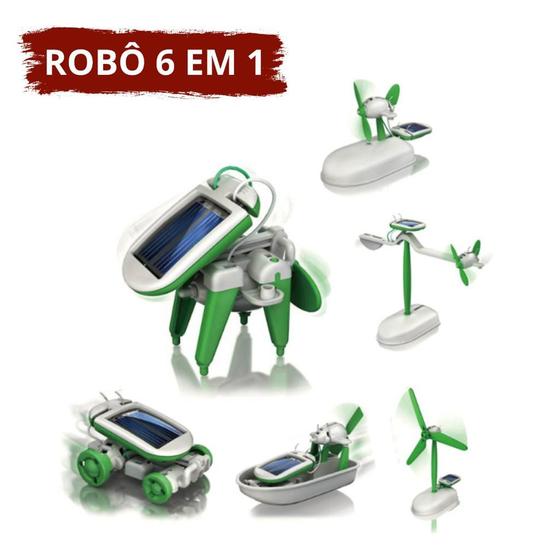 Imagem de Kit Brinquedo Educativo Robótica Energia Solar - 6 Em 1