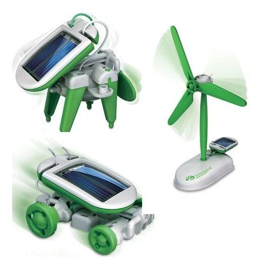 Imagem de Kit Brinquedo Educativo Robótica Energia Solar - 6 Em 1