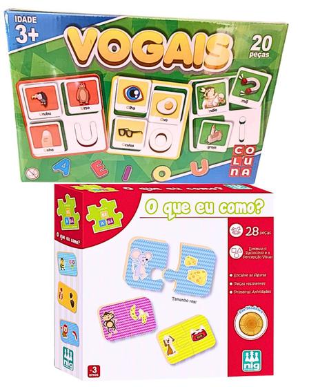Kit Brinquedo Pedagogico 3 Anos O Que Eu Como Infantil E Jogo Das ...