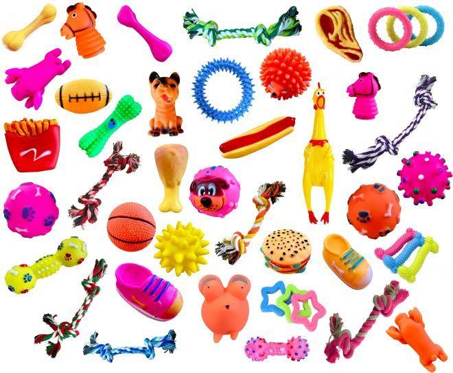 Imagem de Kit Brinquedos para cachorros 6 Mordedores variados Pet Shop Cães Cachorro Filhotes