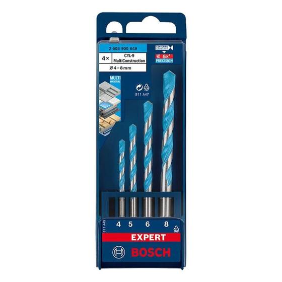 Imagem de Kit Brocas Expert Cyl 9 Multiconstruction 4 5 6 8 Mm Bosch