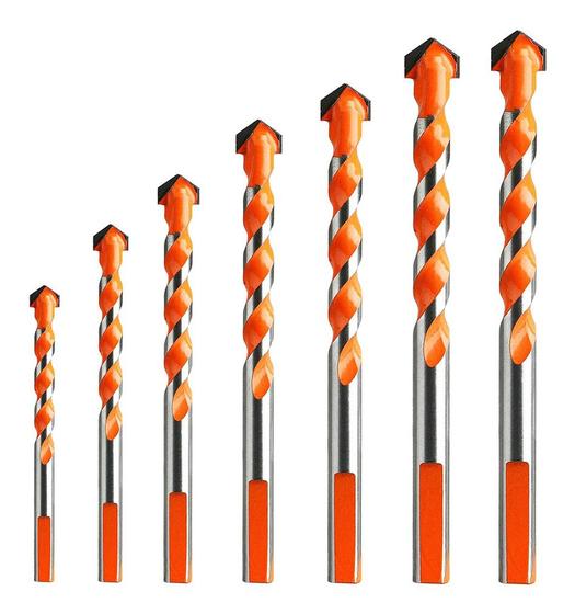 Kit Brocas Fura Tudo - Jogo com 7 Pcs Para Furadeira - Para Madeira, Metal, Alumínio, Pisos, Vidro, Mármore, Ferro, Tijolo, Aço Menor preço em Kit Brocas Fura Tudo - Jogo com 7 Pcs Para Furadeira - Para Madeira, Metal, Alumínio, Pisos, Vidro, Mármore, Ferro, Tijolo, Aço