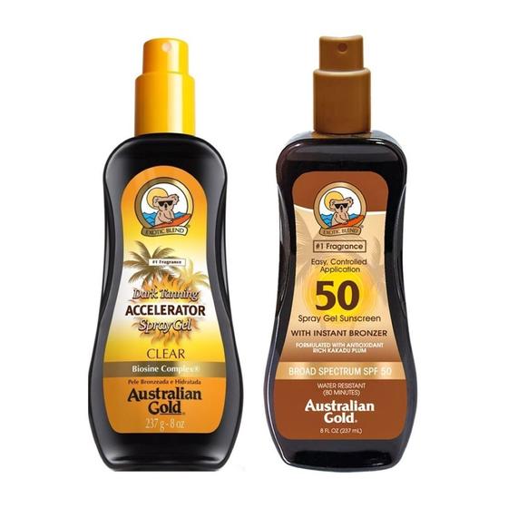 Kit Bronzeador E Protetor Fps30 - Australian Gold - Bronzeador ...