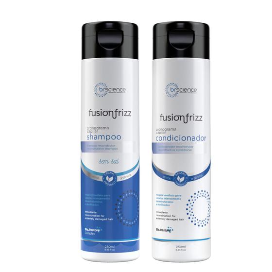 Imagem de Kit Brscience Shampoo E Condicionador Reconstrutor 2x250ml