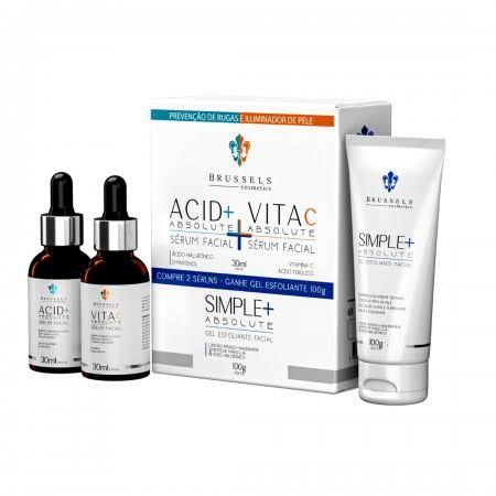 Imagem de Kit brussels-Serum acid absolute+ Serum vitaC+Gel esfoliante