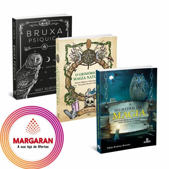 Imagem de Kit - Bruxa Psíquica + O Grimório da Magia Natural + O Segredo da Magia