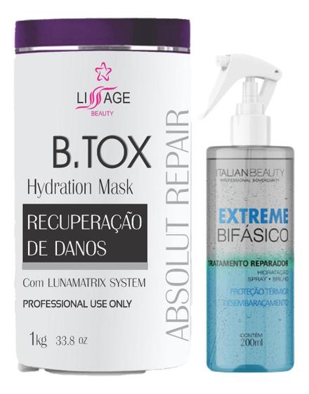 Imagem de Kit Btox Redutor De Volume Selagem Máscara De Tratamento