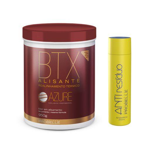 Imagem de Kit BTX Azure 950 G + Shampoo Anti Residuo250 ML Probelle 