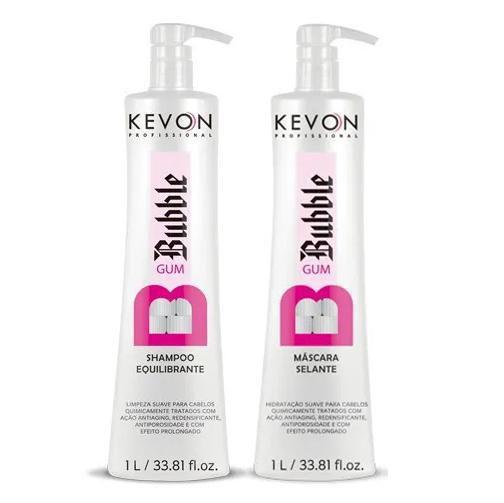 Imagem de Kit Bubble Gum Shampoo + Máscara 1 Litro Kevon