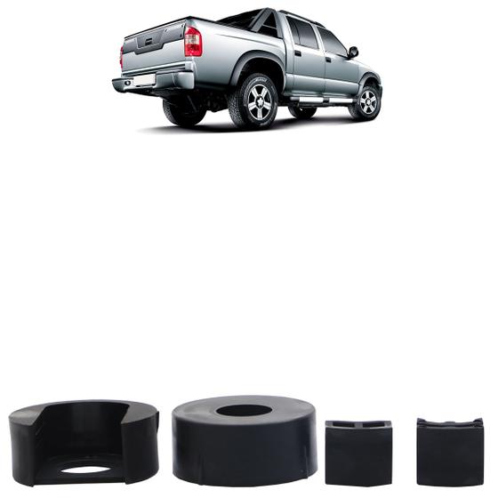 Imagem de Kit Bucha Reparo Tampa Traseira Dobradiça S10 1995 A 2011 4 Peças