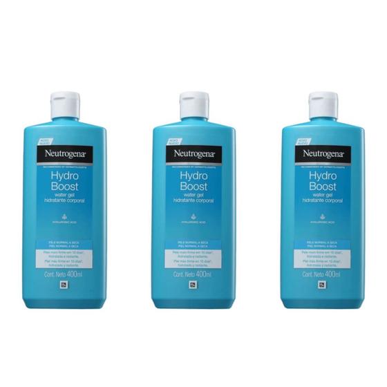 Kit C/03 Neutrogena Hydro Boost Gel Corporal 400ml - Hidratante ...