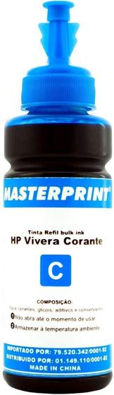 Imagem de Kit c/ 03 un - Refil de Tinta Vivera Corante Ciano (Azul) 100ml - Masterprint