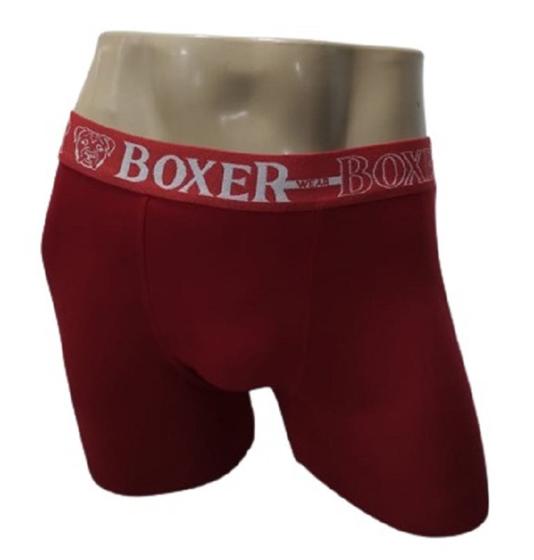 Kit C/10 Boxer Long Leg Cueca Box Lisa Revenda Confortavel Menor preço em Kit C/10 Boxer Long Leg Cueca Box Lisa Revenda Confortavel