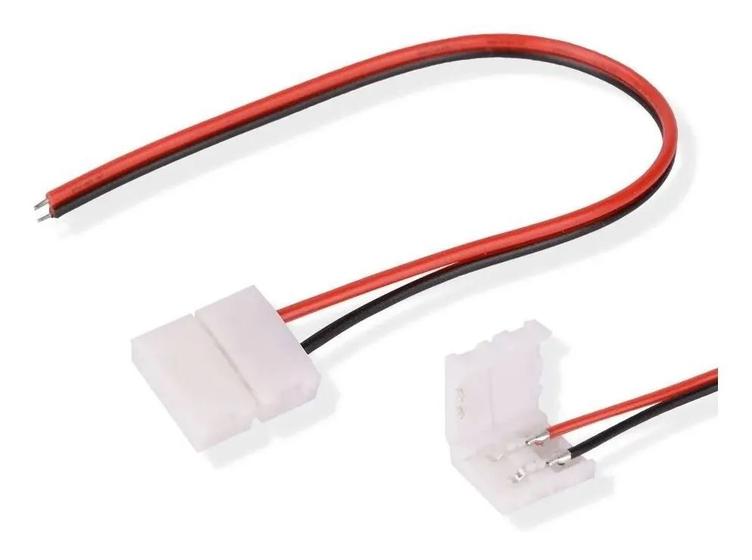 Imagem de Kit C/ 10 Conectores Tiras De Encaixe Fita Led Cob 12v 18w Gaya