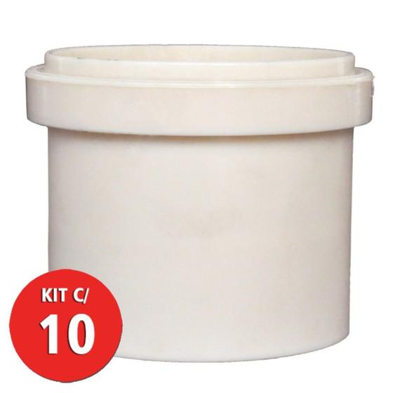 Imagem de Kit C/ 10 Luva P/ Esgoto Simples 100mm Multilit