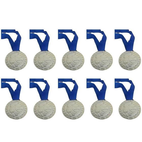 Imagem de Kit C/10 Medalhas de Ouro Prata ou Bronze Honra ao Merito C/Fita 943