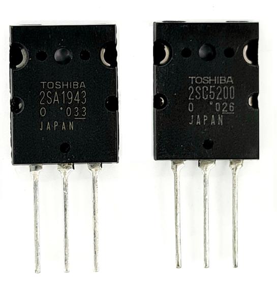 Imagem de Kit C/ 10 Pares transistor 2sa1943 + 2sc5200 Originais 2sa 1943+2sc 5200