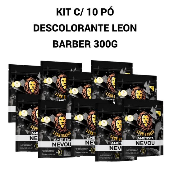 Imagem de Kit c/10 Pó Descolorante Leon Barber Ametista 300g