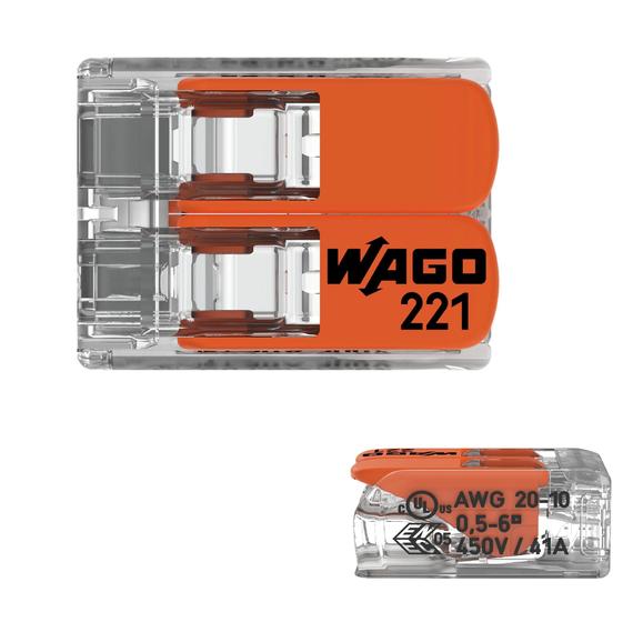 Kit C/ 10 Unidades Conectores Para Chuveiro 221-612 Wago 6mm Menor preço em Kit C/ 10 Unidades Conectores Para Chuveiro 221-612 Wago 6mm