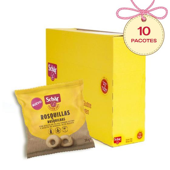 Imagem de Kit c/ 10und Biscoito Rosquillas Sem Gluten SCHAR 30g