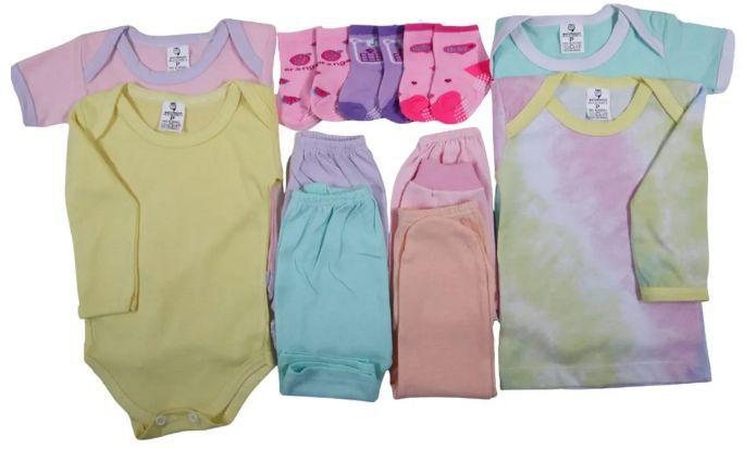 Imagem de Kit C/11 Peças Roupas De Bebê Maternidade Camiseta + Mijão