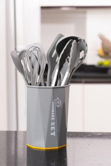 Kit C/11 Peças Utensílios De Cozinha Silicone . - DekoCasa Menor preço em Kit C/11 Peças Utensílios De Cozinha Silicone . - DekoCasa