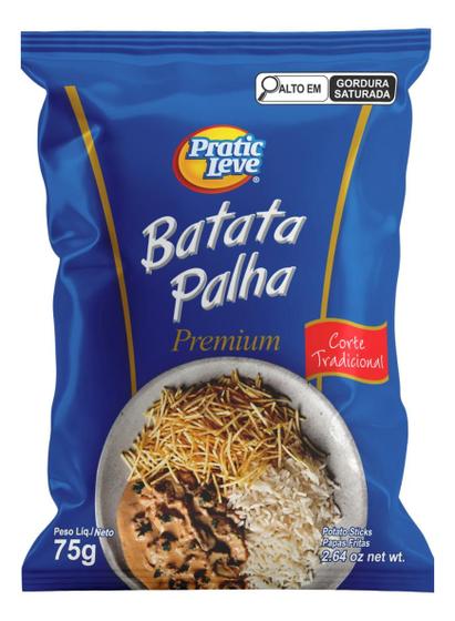 Imagem de Kit c/ 12 Batata Palha Pratic Leve Premium Corte Trad 75g