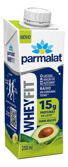 Imagem de Kit c/ 12 Bebida Lactea Abacate Parmalat Wheyfit 250ml