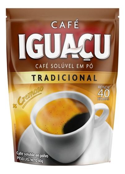 Imagem de Kit c/ 12 Cafe Soluvel em Po Tradicional Iguacu Sache 40g