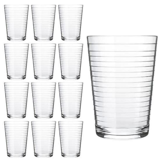 Imagem de Kit C/12 Copos Arizona Transparente De Vidro 200ml