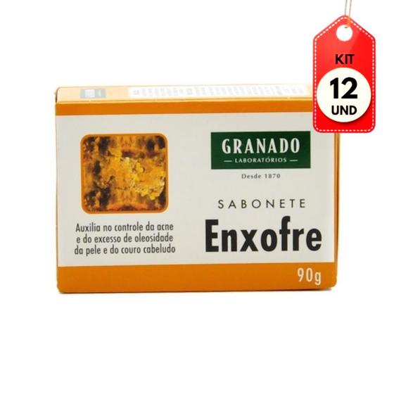 Imagem de Kit C/12 Granado Sabonete Enxofre 90g