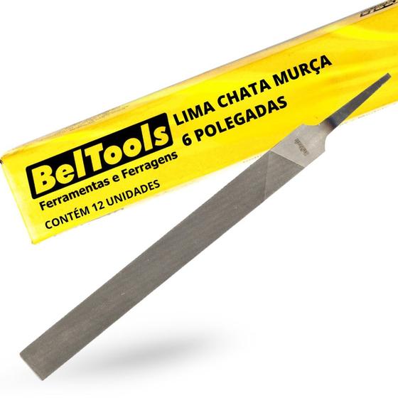 Imagem de Kit C/ 12 Lima Chata Murça 6 Pol Beltools