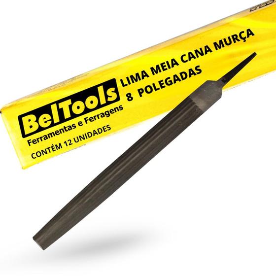 Imagem de Kit C/ 12 Lima Meia Cana Murça 8 Pol Beltools