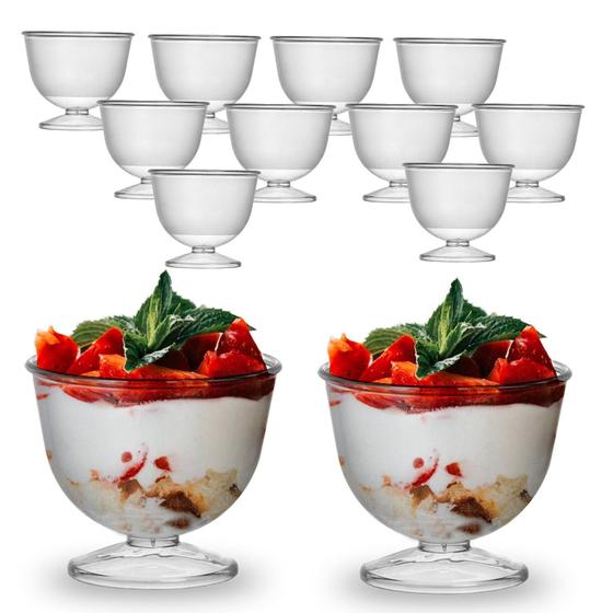 Imagem de Kit C/12 Mini Tacinha Sobremesa Servir Festa 150Ml