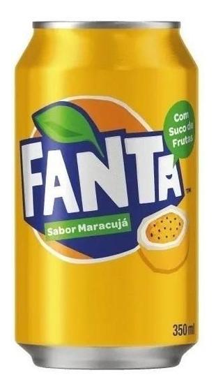 Imagem de Kit c/ 12 Refrigerante Fanta Sabor Maracuja Lata 350ml