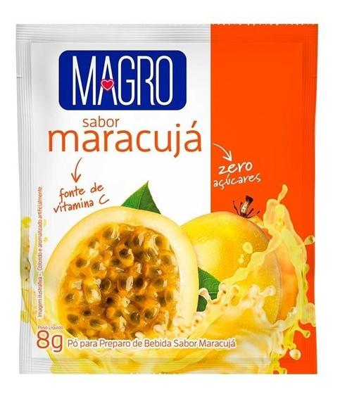 Imagem de Kit c/ 12 Suco De Maracuja Refresco Zero Acucar 8g Magro