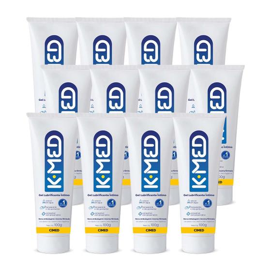 Imagem de Kit c/ 12 unidades - Gel Lubrificante Íntimo K-med 100g