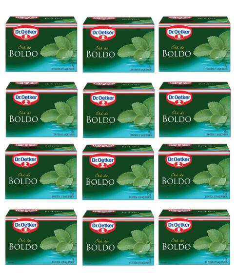 Imagem de Kit c/ 12un Chá de Boldo 15 sachês - Dr. Oetker 
