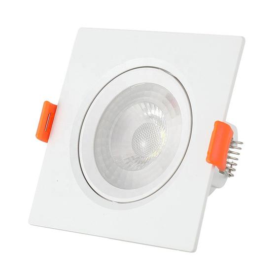 Imagem de Kit c/ 15 spot smd led 5w 6500k - quadrado branco frio