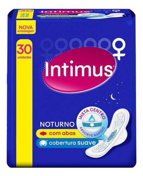 Imagem de Kit c/ 2 Absorvente Externo Intimus Noturno Suave C/abas