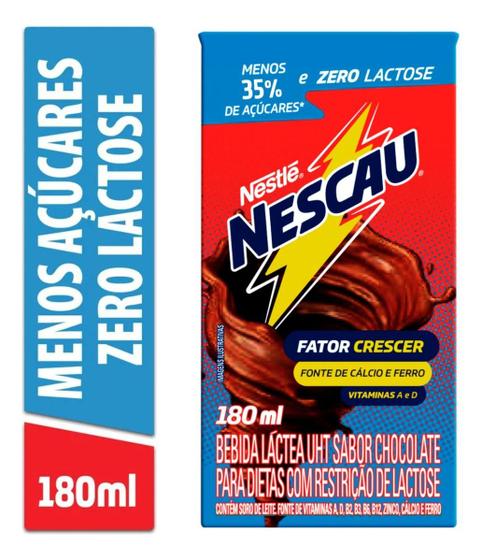 Imagem de Kit c/ 2 Achocolatado Nescau Fator Crescer Zero Lactose