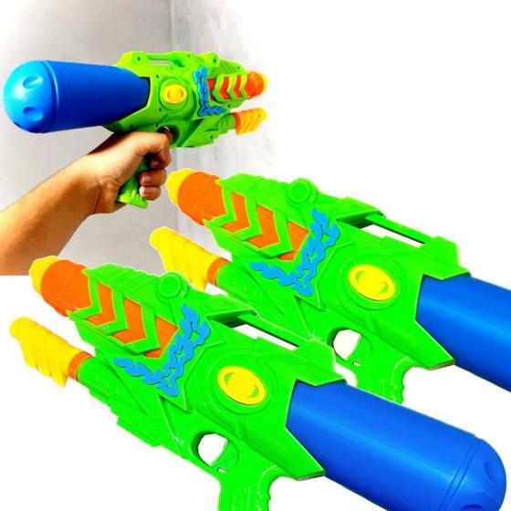 Kit C/2 Arma Arminha Lança Água Infantil Brinquedo Menino Menina Grade ...