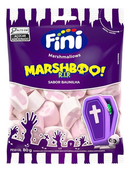 Imagem de Kit c/ 2 Bala De Marshmallow Fini Halloween Marshboo Rip 80g