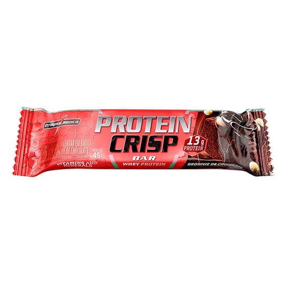 Imagem de Kit c/ 2 Barra Proteina Crisp Bar Brownie Chocolate 45g