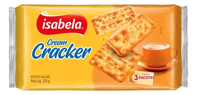 Imagem de Kit c/ 2 Biscoito Isabela Cream Cracker 350g