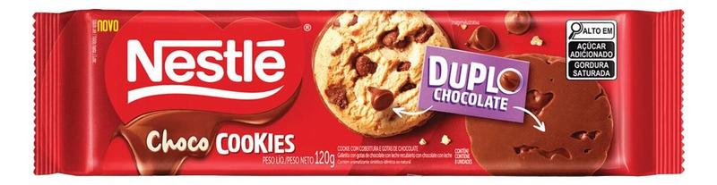 Imagem de Kit c/ 2 Biscoito Nestle Choco Cookies de duplo chocolate
