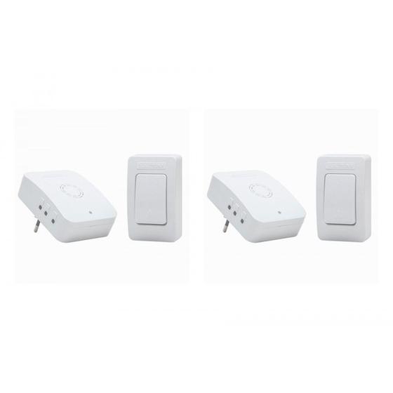 Imagem de Kit C/2 - Campainha S/Fio Digital Qualitronix Qc1