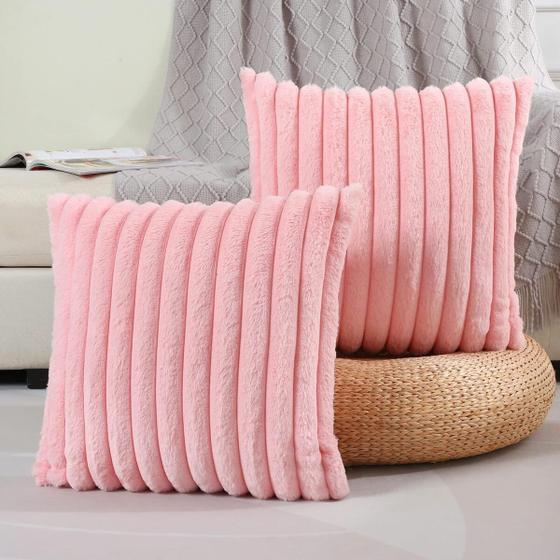 Imagem de KIT C/ 2 CAPAS P/ ALMOFADA EM PELUCIA WAVE SOFT 2 Lados - 40X40 CM