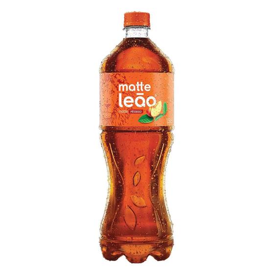 Imagem de Kit c/ 2 Cha Mate com Pessego Matte Leao 1,5 Litro